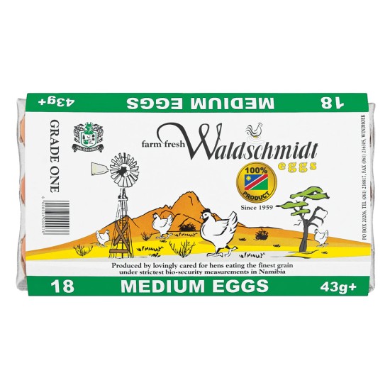 WALDSCHMIDT EGGS FAMILY PACK MEDIUM 18EA