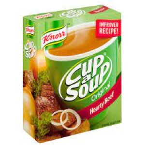 KNORR CUP A SOUP SOUP HEARTY BEEF 4EA