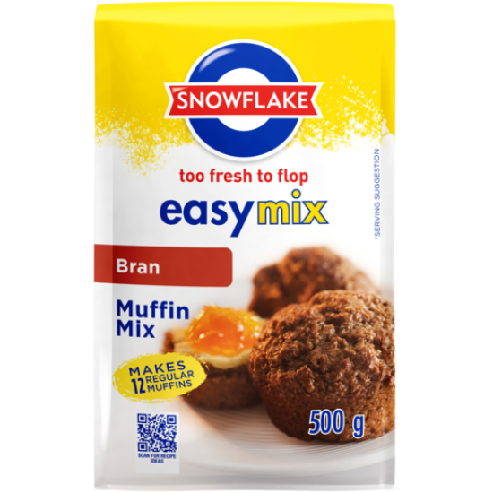 SNOWFLAKE MUFFIN MIX BRAN 500GR