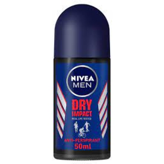 NIVEA FOR MEN ROLL ON DEODORANT DRY 50ML