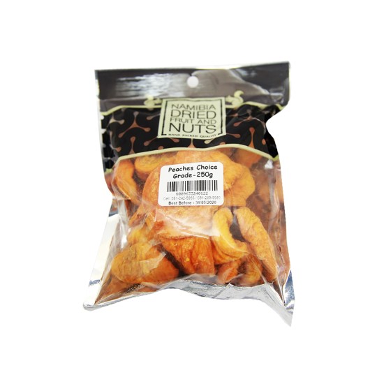 NAMIB DRIED FRT PEELED PEACHES 250GR