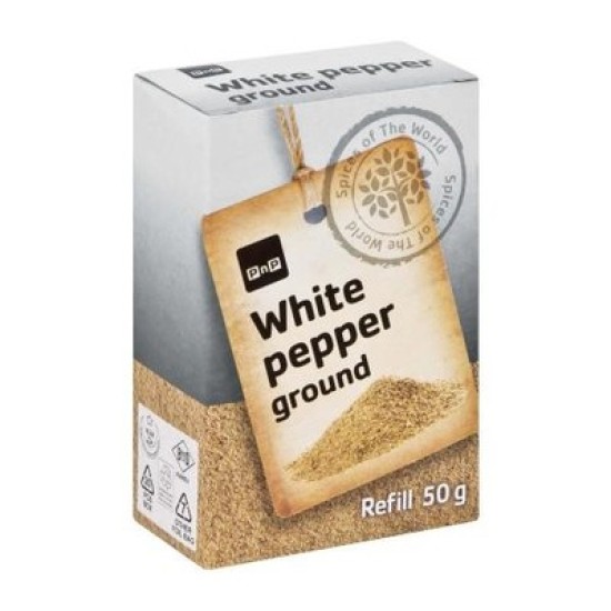 PNP WHITE PEPPER REFILL 50GR