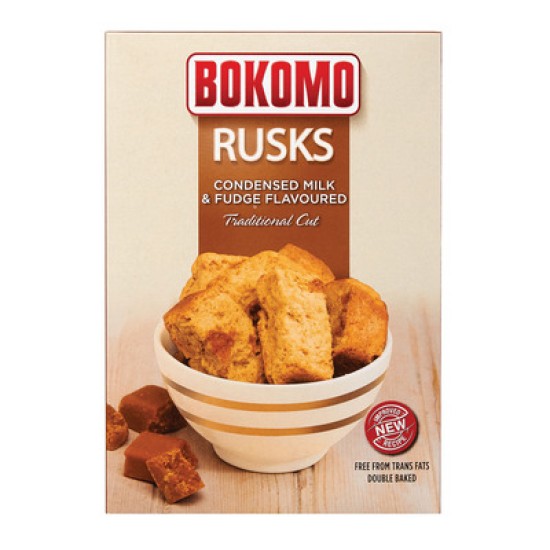 BOKOMO RUSKS COND MILK&FUDGE 450GR