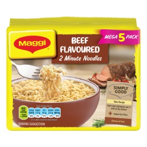 MAGGI 2 MINUTE NOODLES BEEF 5X73GR