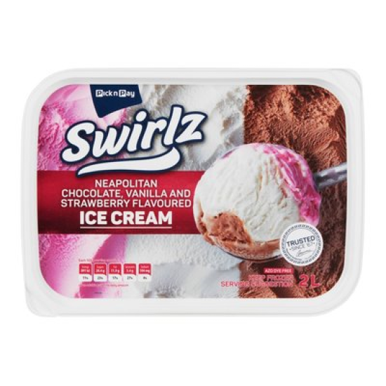 PNP NEOPOLITAN ICE CREAM 2L