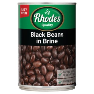 RHODES BLACK BEANS IN BRINE 400GR