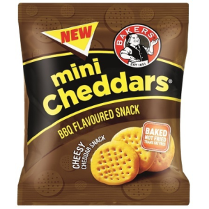 BAKERS MINI CHEDDAR BBQ 33GR