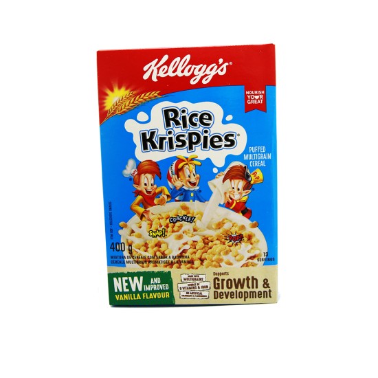 KELLOGG'S RICE KRISPIES VANILLA 400GR