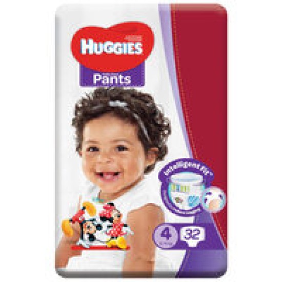 HUGGIES PANTS UNISEX CARRY SZ4 32EA