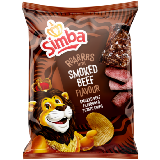 SIMBA CHIPS SMOKED BEEF 120GR