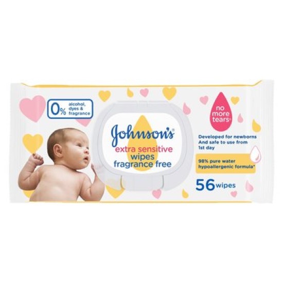 JOHNSON'S BABY EXTRA SENSITIVE WIPE 56EA