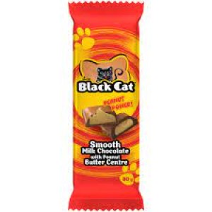 BLACK CAT MILK CHOC SLAB P/BUTTER 80GR