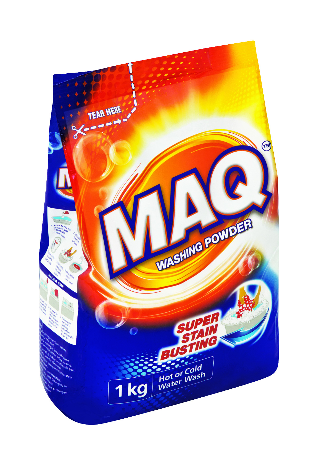 MAQ REG WASHING POWDER FLEXI BAG 1KG