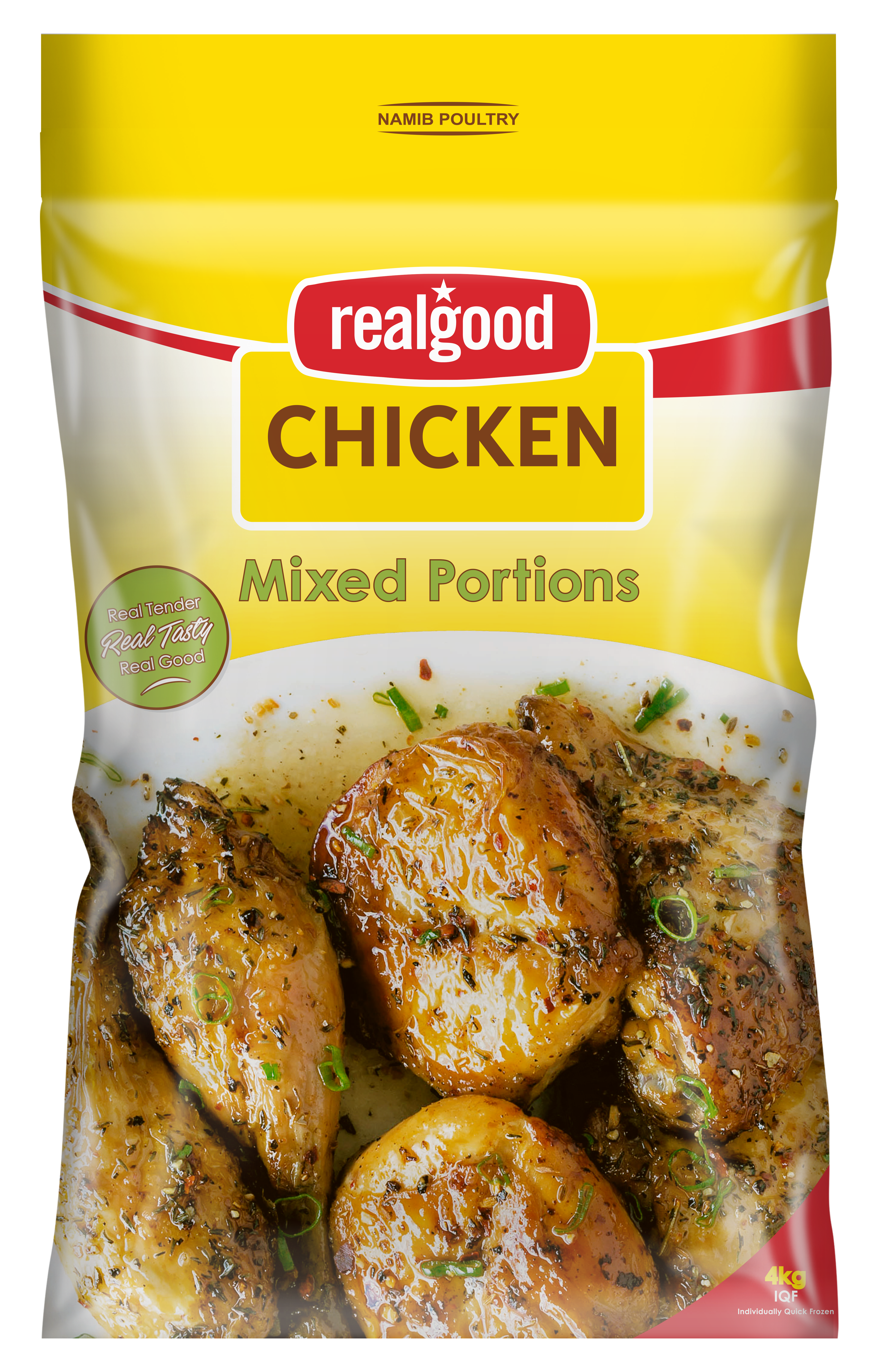 REAL GOOD IQF MIXED PORTIONS 4KG